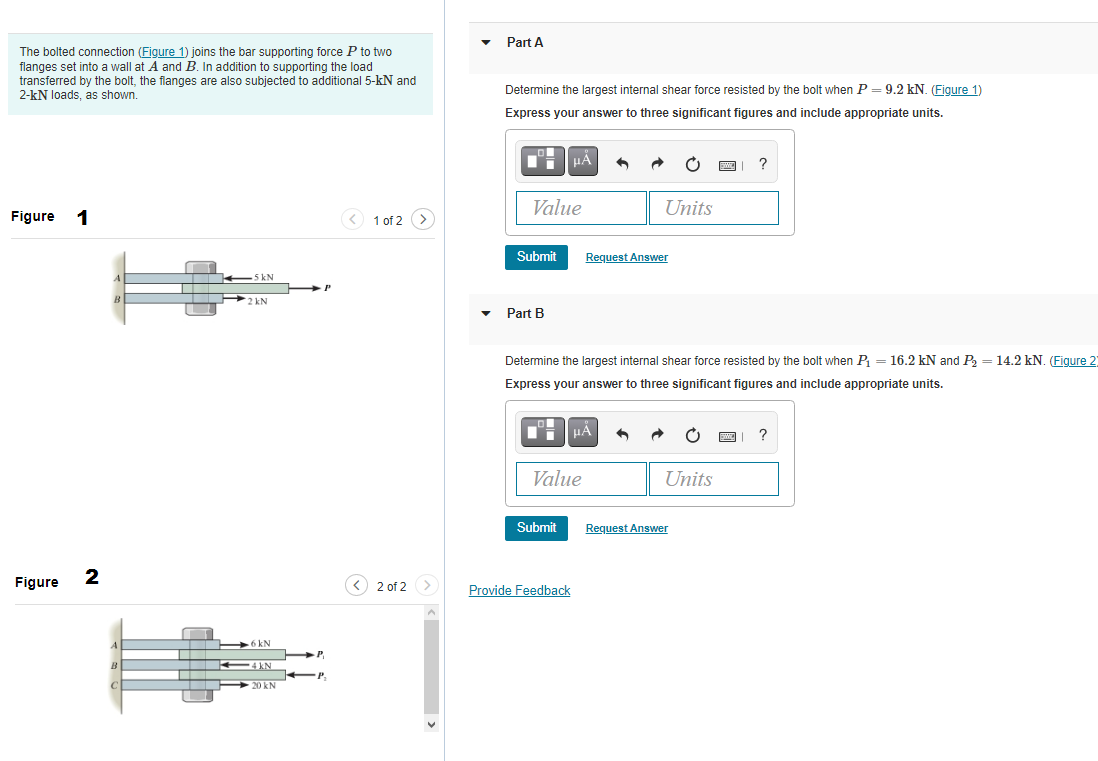 Solved Part A The Bolted Connection (Figure 1) Joins The Bar | Chegg.com