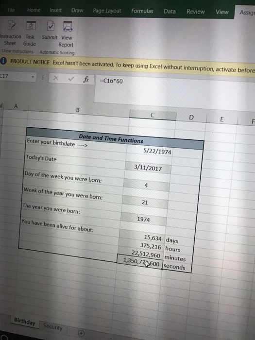 Solved Calculate days, hours, and minutes since the