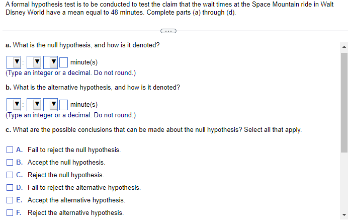 what is a formal hypothesis