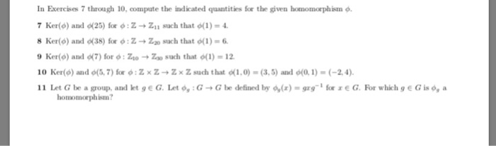 Solved In Exercises 7 Through 10 Compute The Indicated Q Chegg Com