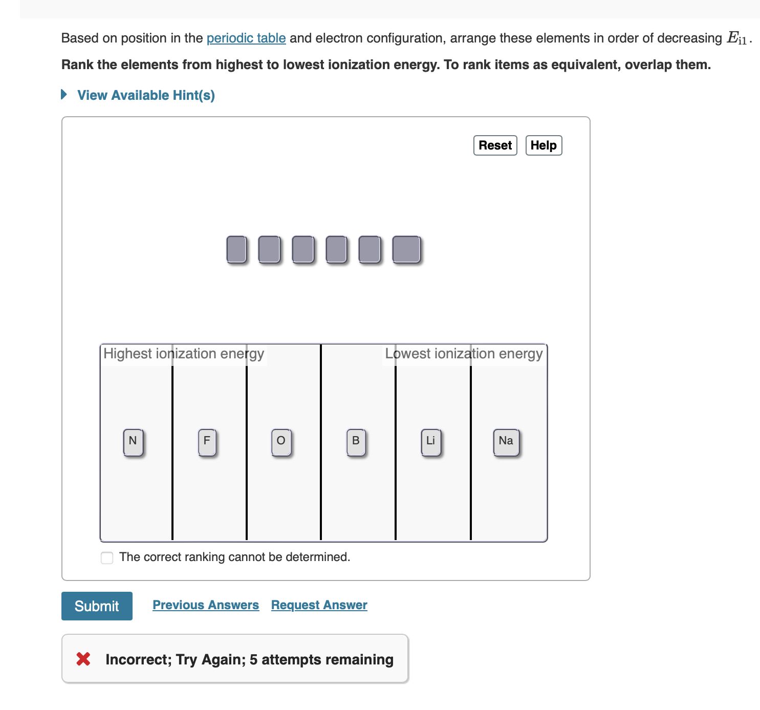 Solved Based on position in the periodic table and electron | Chegg.com