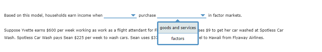 Solved Based on this model, households earn income when | Chegg.com