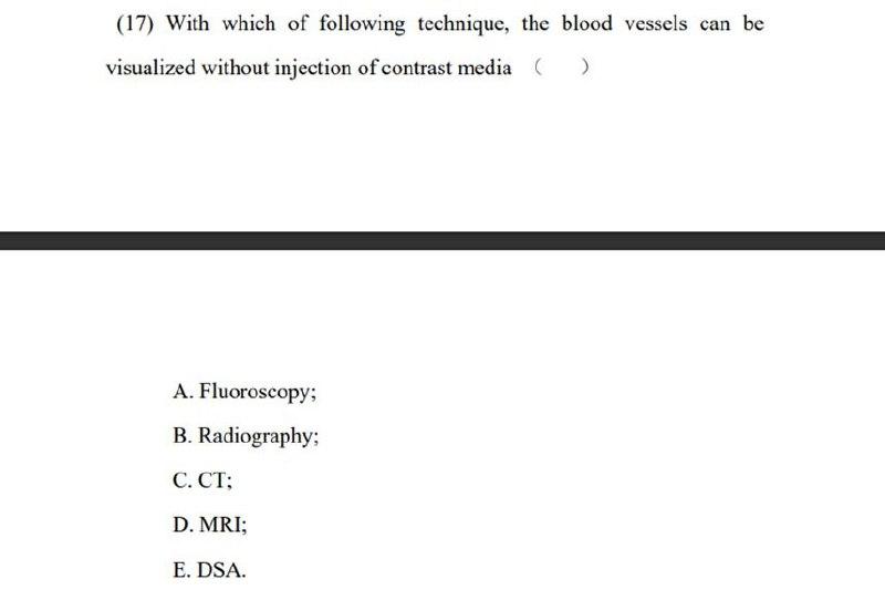 Solved This Is Medical Imaging Radiology Mcqs From MBBS, | Chegg.com