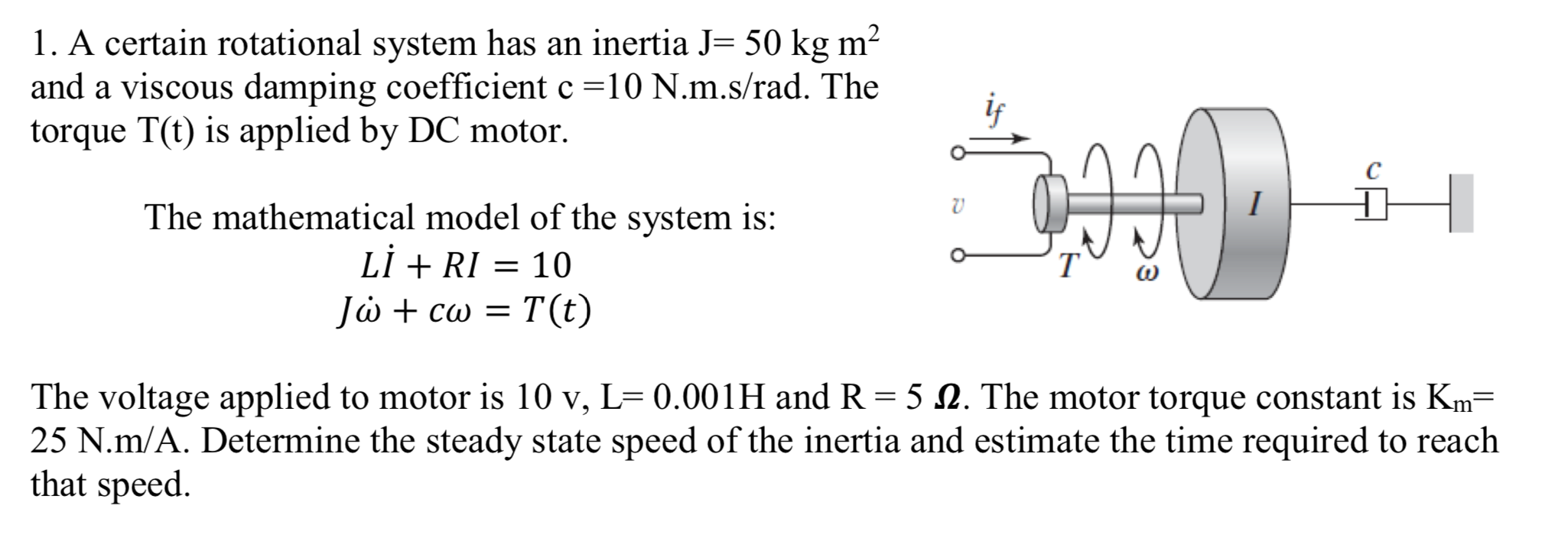 1-a-certain-rotational-system-has-an-inertia-j-50-chegg