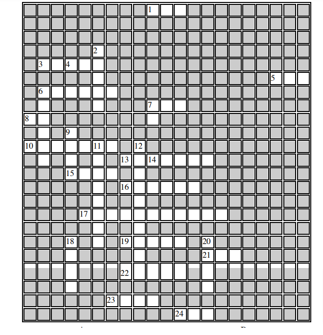 Solved Computer language Crossword Puzzle Each word can Chegg com