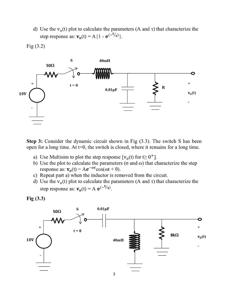 Solved 3.3 Prelab Assignment (3 marks in total, 1 mark for | Chegg.com
