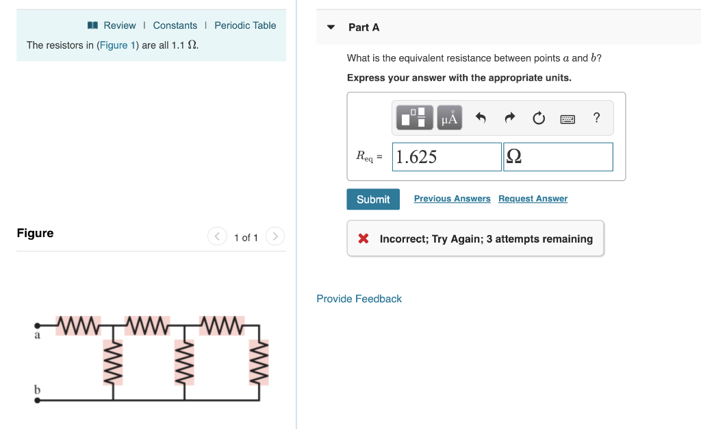 Solved The resistors in (Figure 1) are all 1.1 Ω. What is