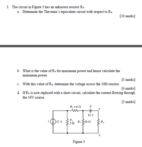 Solved The circuit in ﻿Figure 3 ﻿has an ﻿unknown resistor | Chegg.com