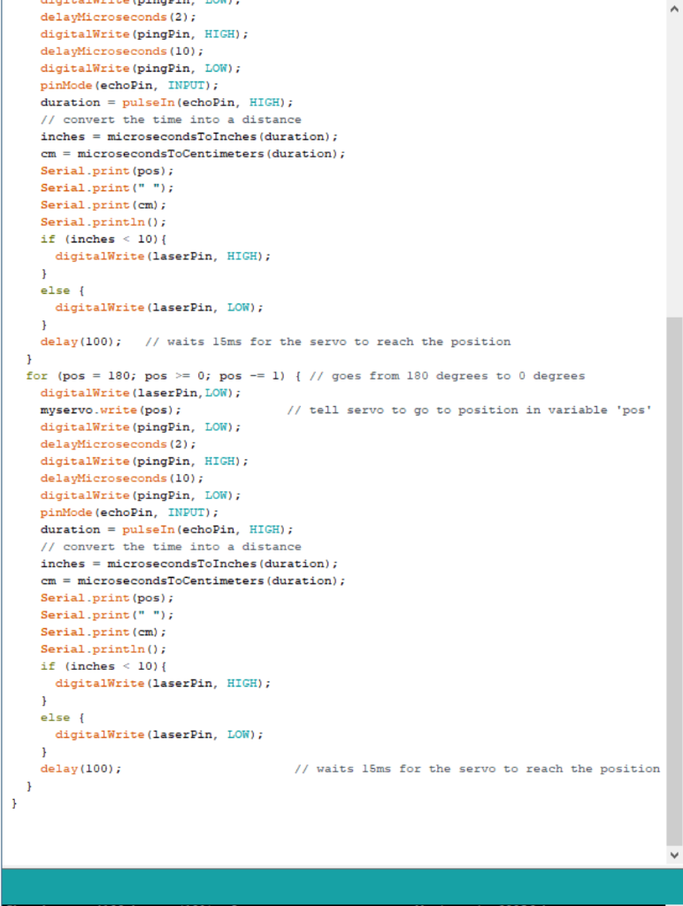 The code was created using the Arduino Software to | Chegg.com