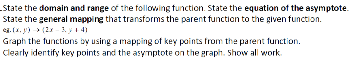Solved State the domain and range of the following function. | Chegg.com