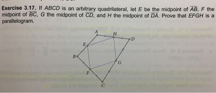 Solved Exercise 3.17. If ABCD is an arbitrary quadrilateral, | Chegg.com