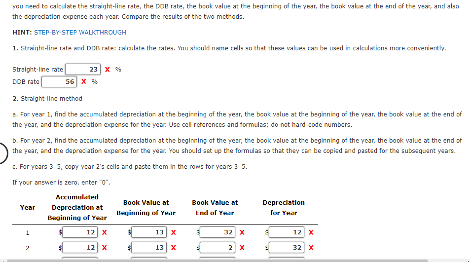 Depreciation Analysis: Straight-Line Method versus | Chegg.com