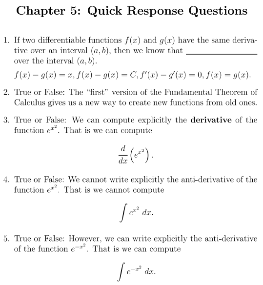 Solved Chapter 5 Quick Response Questions 1 If Two Diff Chegg Com