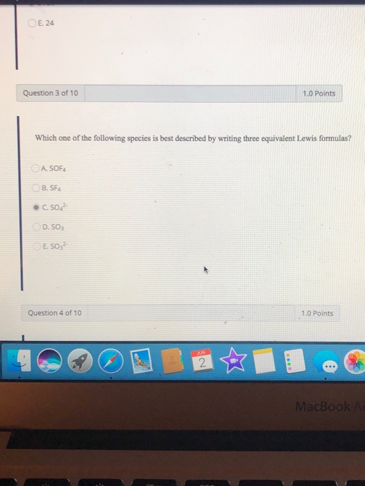 Solved OE. 24 Question 3 of 10 1.0 Points Which one of the | Chegg.com