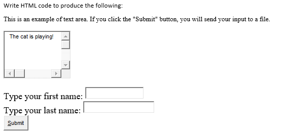 Solved Write HTML code to produce the following: This is an | Chegg.com