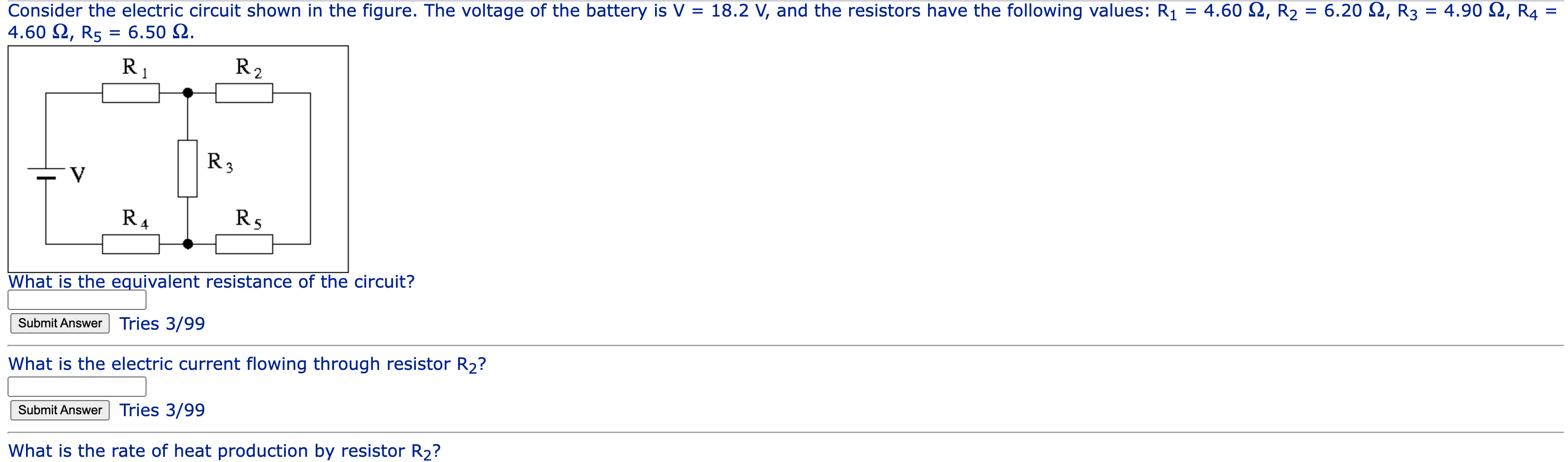 Solved Consider the electric circuit shown in the figure. | Chegg.com