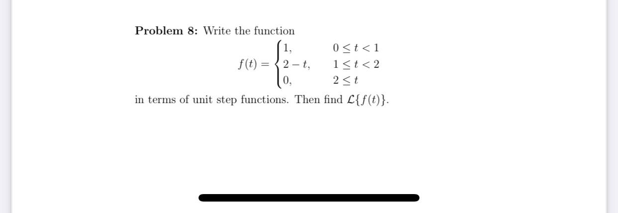 Solved Problem 8: Write the function 0 | Chegg.com