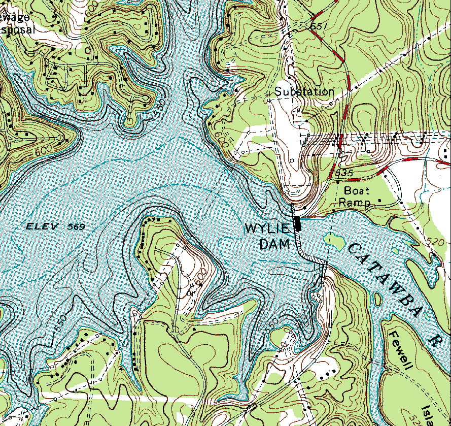 Solved Contour Lines 9. What is the surface elevation at the | Chegg.com