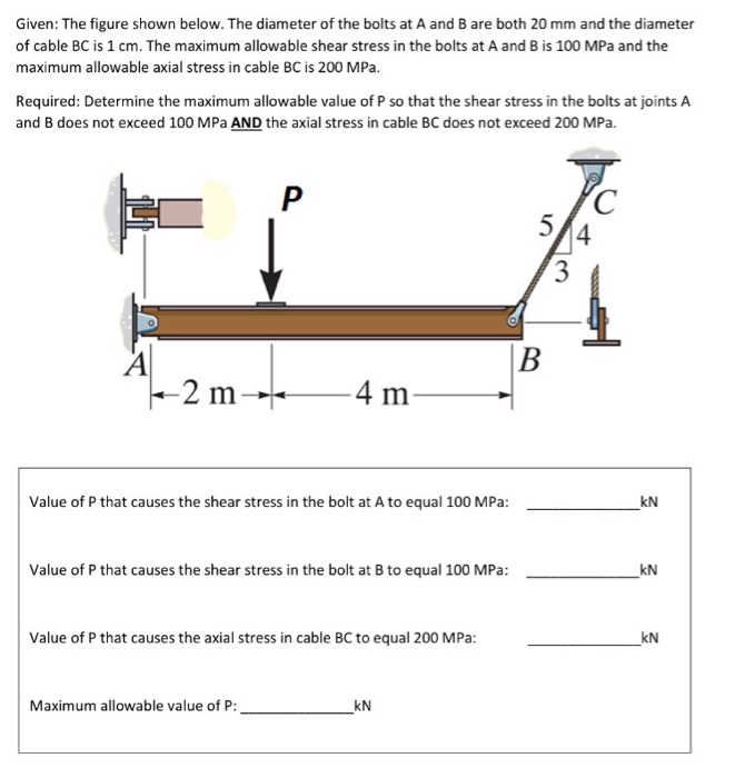 Solved Given: The figure shown below. The diameter of the | Chegg.com