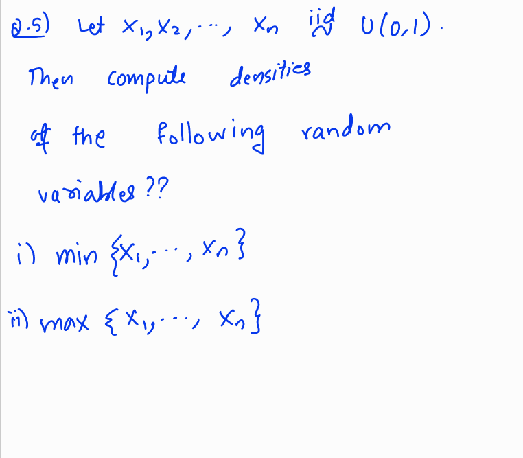 Solved Q.5) Let X, X2, ..., xn ild 0(0,1). 5 Then compute | Chegg.com