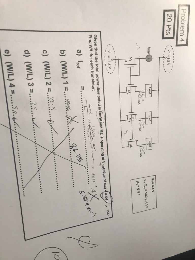 Solved Problem 4 Pts Pts 1 8v Iref Load Load Lo Chegg Com