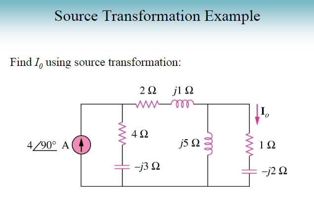 Solved Source Transformation Example Find I, using source | Chegg.com
