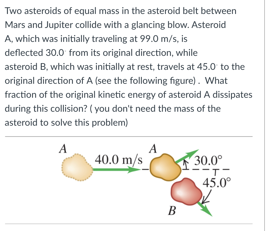 Mass of clearance the asteroid belt