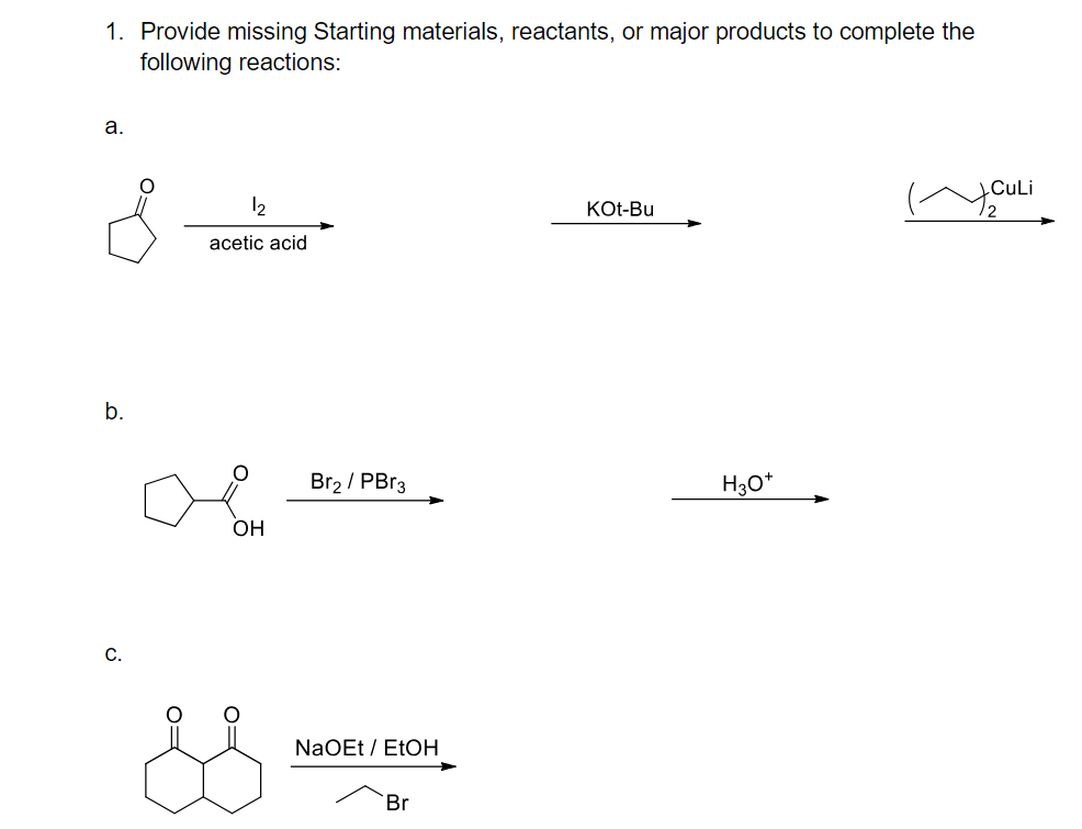 Solved 8. When the mixture of ketones shown below is treated | Chegg.com
