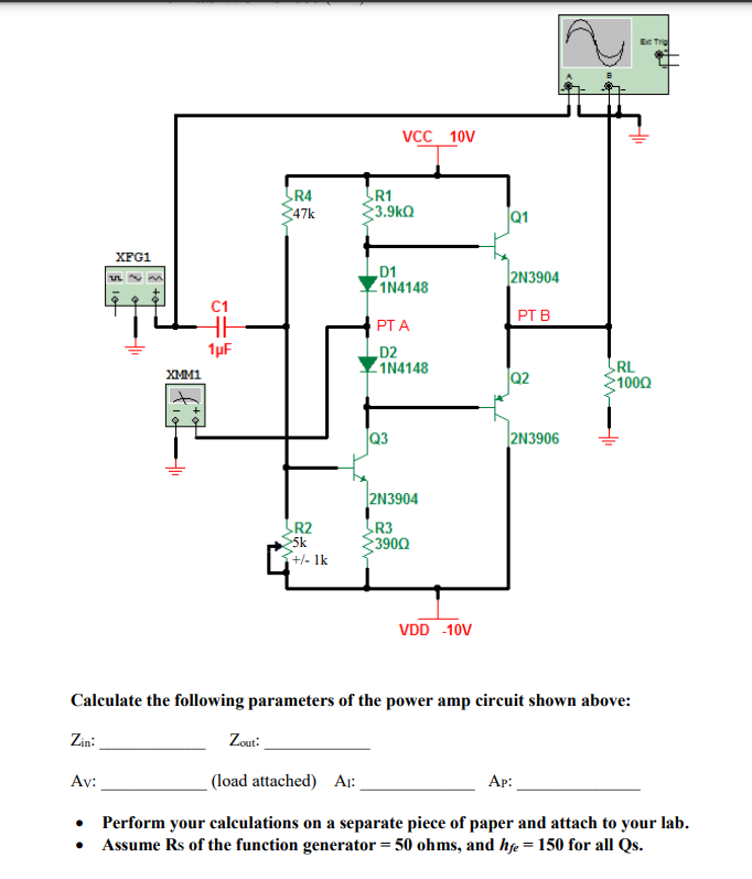 Solved Calculate The Bias Point Of The Following | Chegg.com