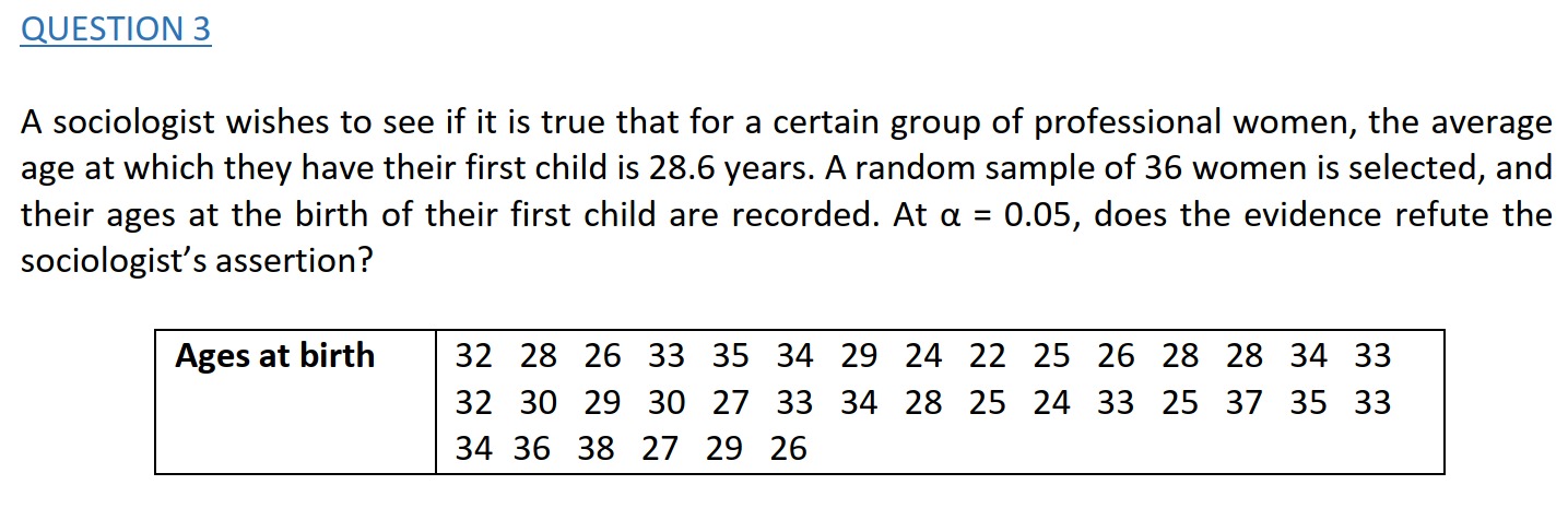 Solved A Sociologist Wishes To See If It Is True That For A | Chegg.com