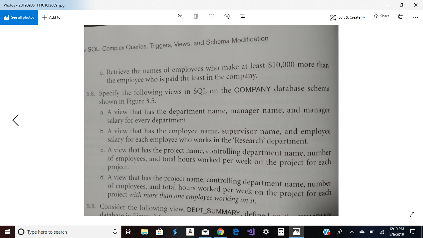Solved Book: Fundamentals of database systems Chapter 5 page | Chegg.com