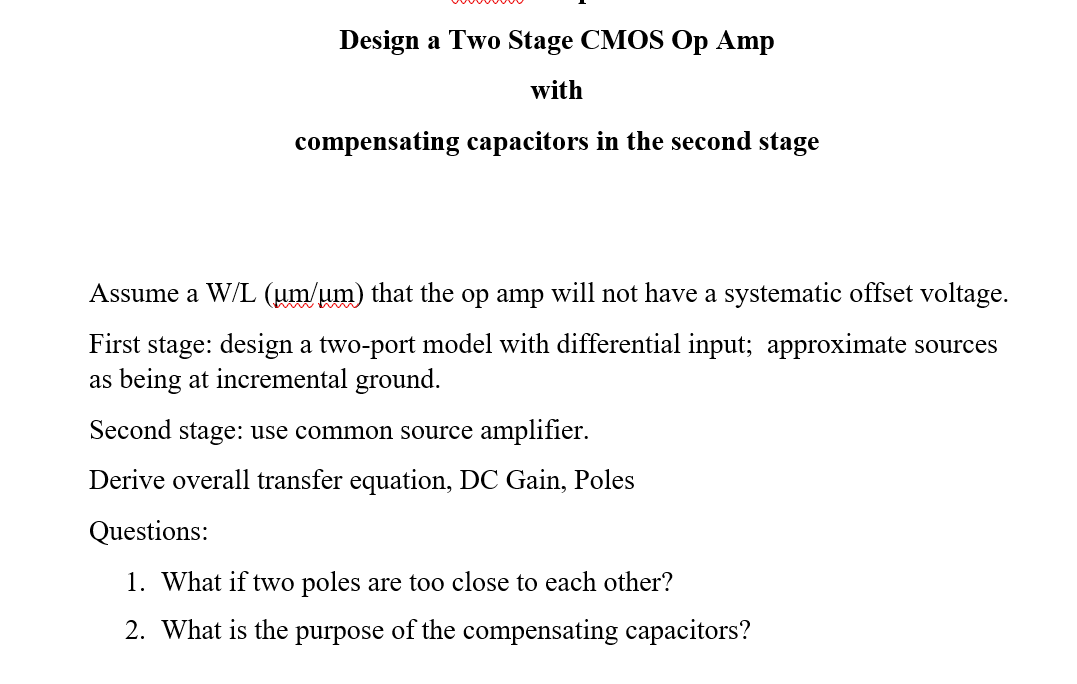 solved-design-a-two-stage-cmos-op-amp-with-compensating-chegg