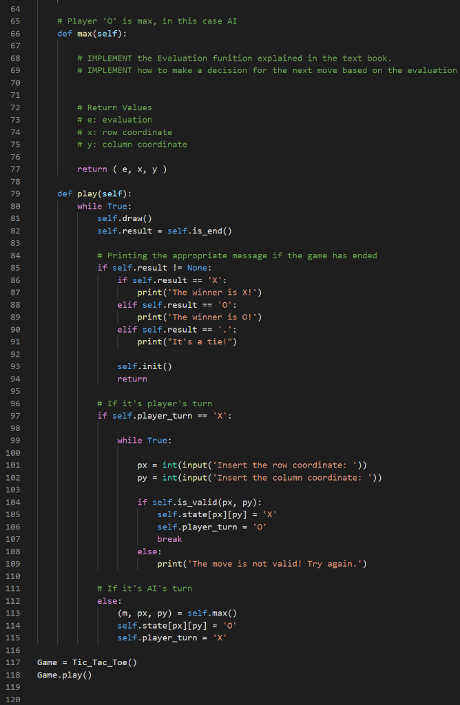 Solved Modify Functions Min() And Max() In The Template File 