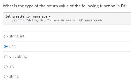 Solved What is the type of the return value of the following | Chegg.com