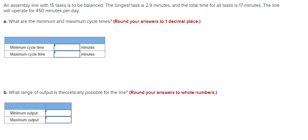Solved An assembly line with 15 tasks is to be balanced. The | Chegg.com