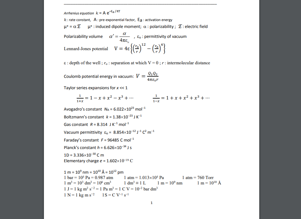 Solved U At Arrhenius Equation K A E E Rt K Rate Cons Chegg Com