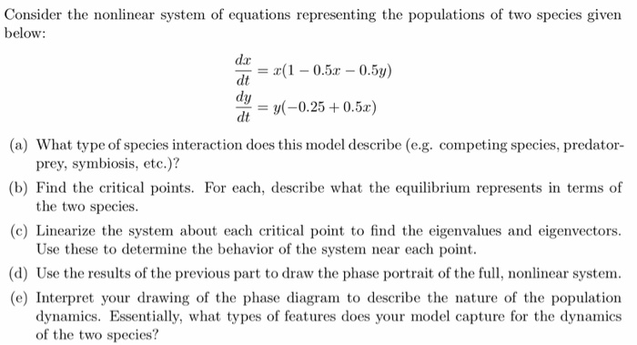 Solved Consider The Nonlinear System Of Equations | Chegg.com