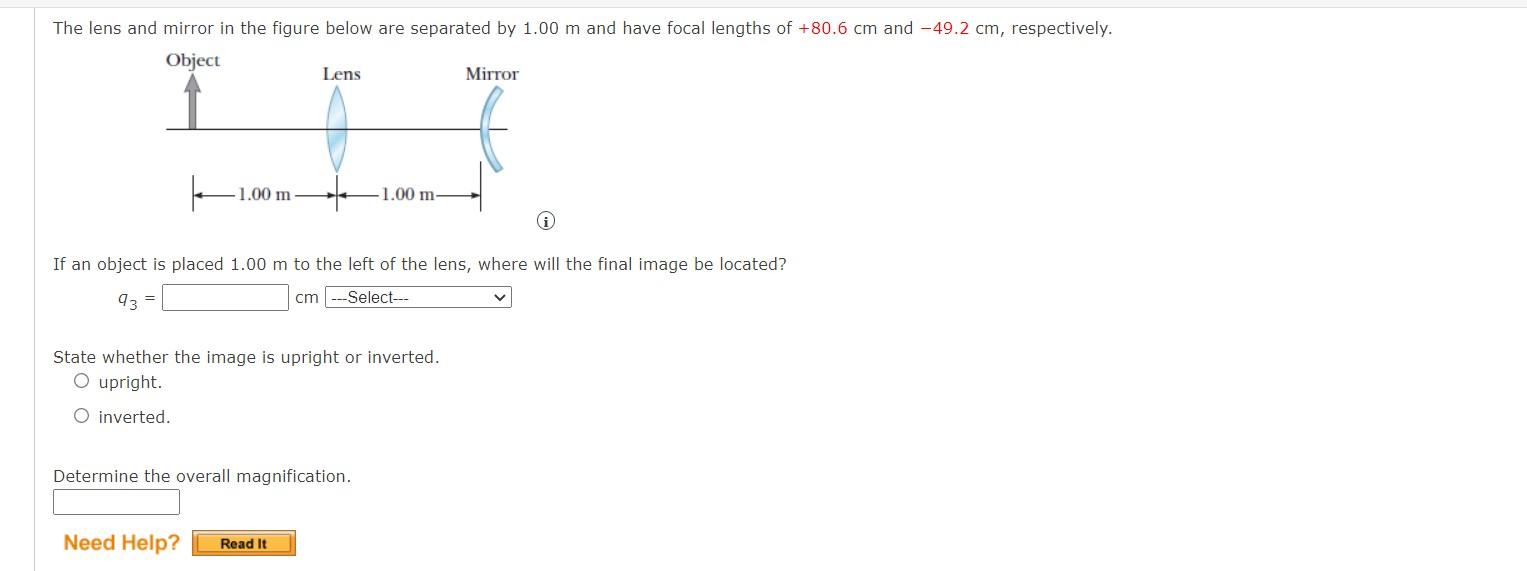 Solved State whether the image is upright or inverted. | Chegg.com