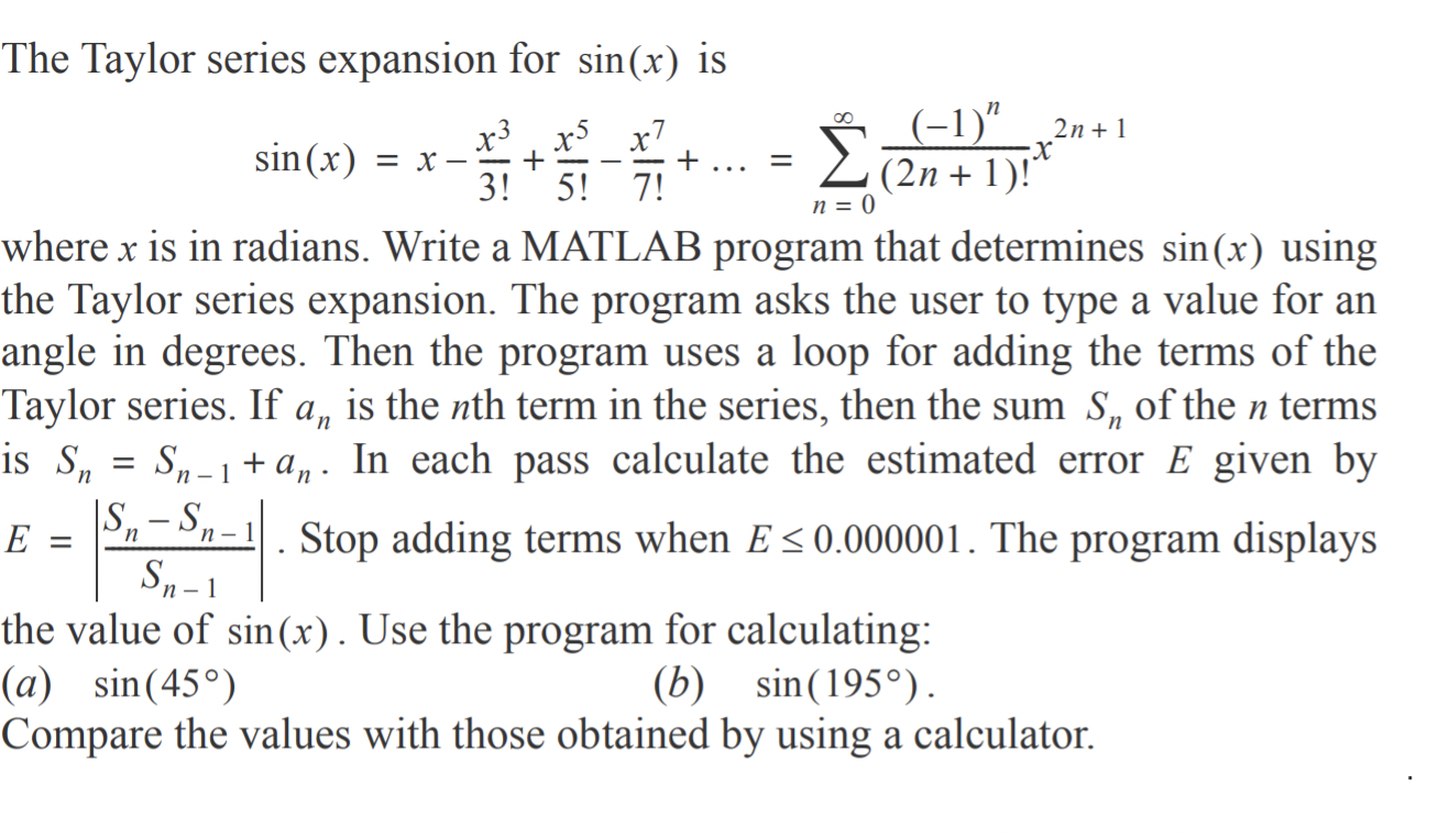 Solved 2n + 1 X = X + = n = 0 a The Taylor series expansion | Chegg.com