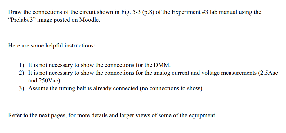 Solved Draw the connections of the circuit shown in Fig. 5-3 | Chegg.com
