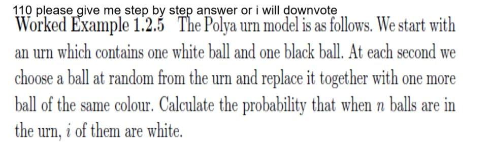 Solved 110 please give me step by step answer or i will | Chegg.com