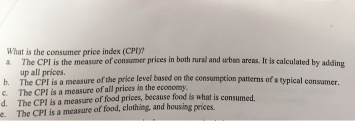 the consumer price index (cpi) is most often used to measure what