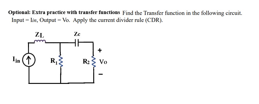 Solved Optional: Extra practice with transfer functions Find | Chegg.com