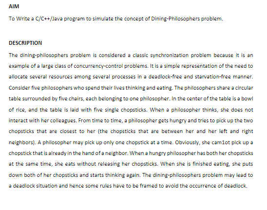 Solved AIM To Write a C/Ct++/J ava program to simulate the | Chegg.com