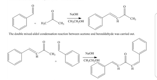 Aldol Condensation Benzaldehyde Acetone