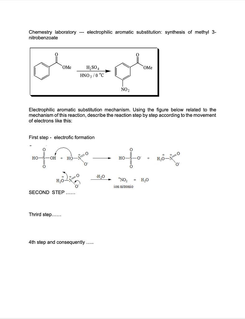 Solved Chemestry Laboratory --- Electrophilic Aromatic | Chegg.com