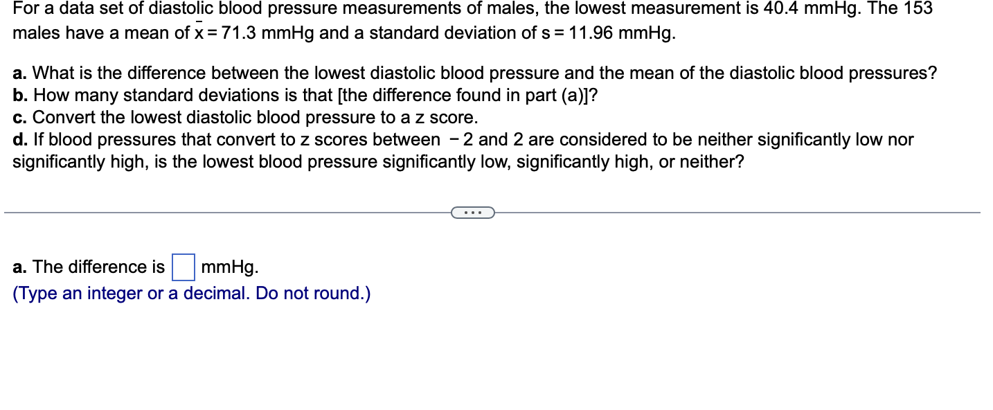 solved-for-a-data-set-of-diastolic-blood-pressure-chegg