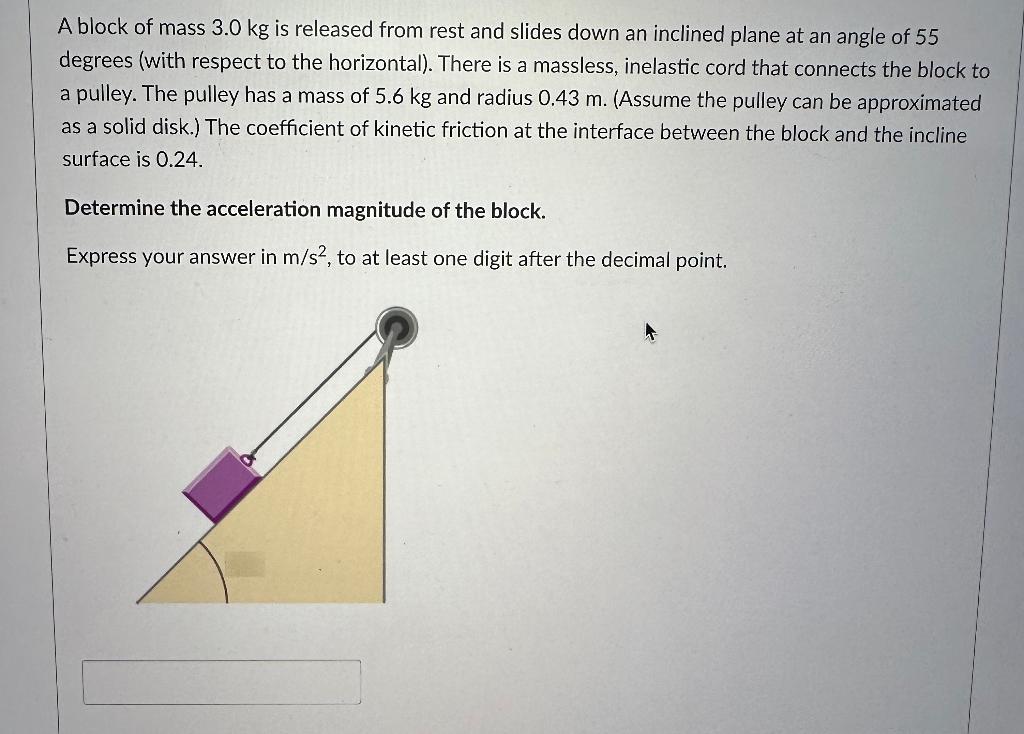 Solved A Block Of Mass 3.0 Kg Is Released From Rest And | Chegg.com ...