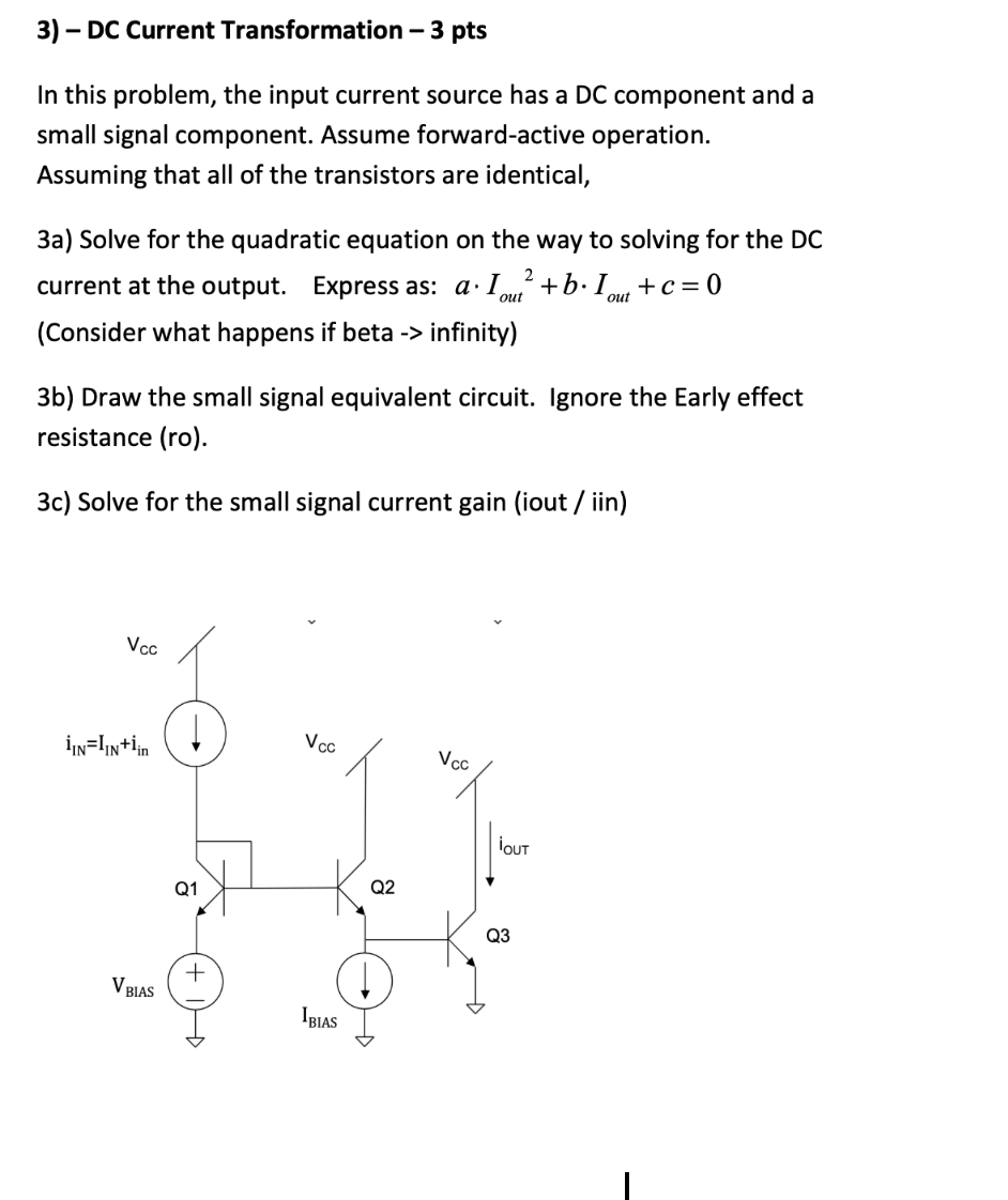 Solved 3) – DC Current Transformation - 3 pts In this | Chegg.com