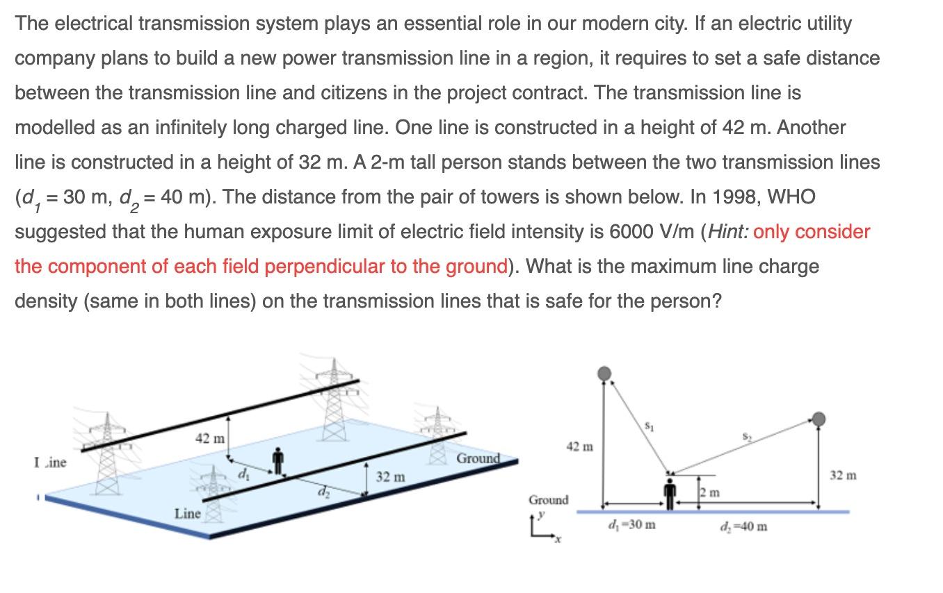 Solved The Electrical Transmission System Plays An Essential | Chegg.com